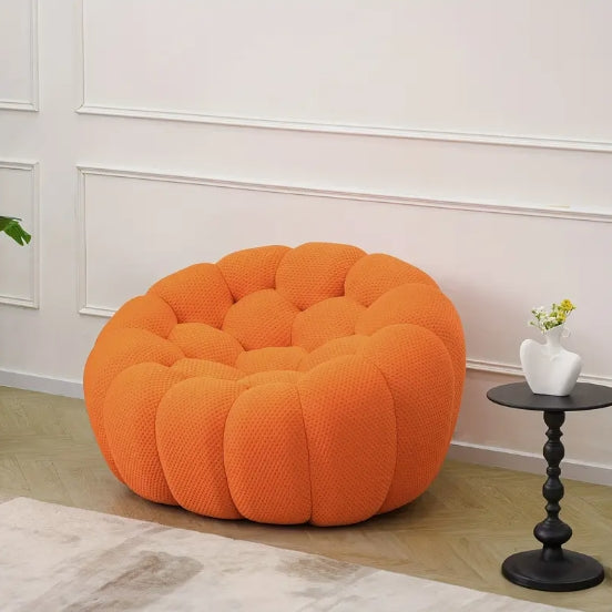 [Fauteuil Bulle] Fauteuil Bulle Extragrand - Canapé moderne capitonné avec design incurvé en forme de nid d'abeille 3D pour salon, bureau et appartement.