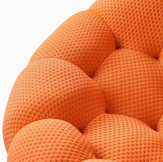 [Fauteuil Bulle] Fauteuil Bulle Extragrand - Canapé moderne capitonné avec design incurvé en forme de nid d'abeille 3D pour salon, bureau et appartement.