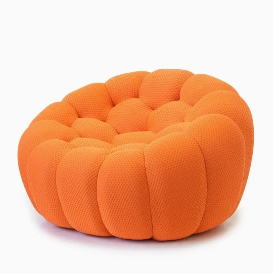[Fauteuil Bulle] Fauteuil Bulle Extragrand - Canapé moderne capitonné avec design incurvé en forme de nid d'abeille 3D pour salon, bureau et appartement.